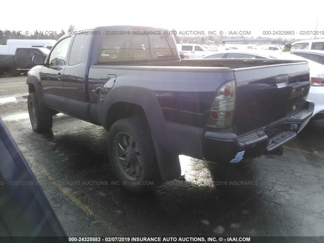 5TEUU42N26Z318183 - 2006 TOYOTA TACOMA ACCESS CAB შავი ფოტო 3