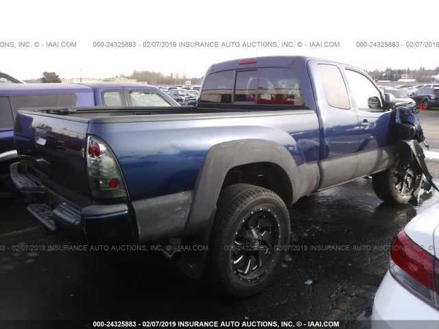 5TEUU42N26Z318183 - 2006 TOYOTA TACOMA ACCESS CAB შავი ფოტო 4