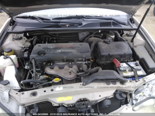 4T1BE32K24U346748 - 2004 TOYOTA CAMRY LE/XLE/SE BEIGE photo 10