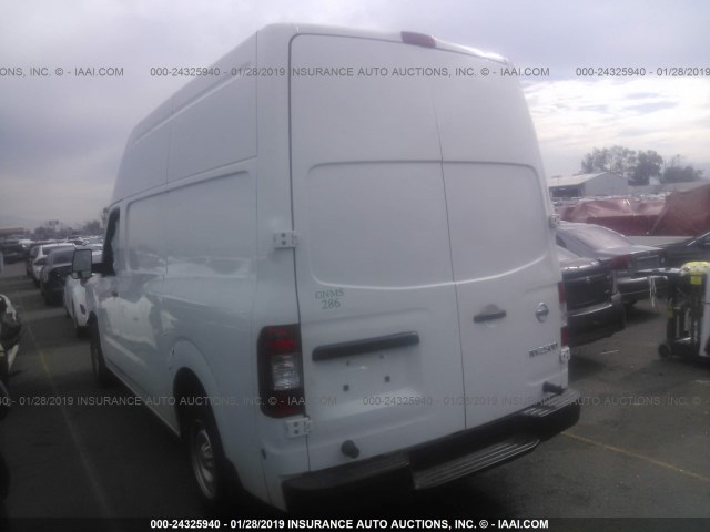 1N6BF0LY1HN809303 - 2017 NISSAN NV 2500 S/2500 SV/2500 SL WHITE photo 3