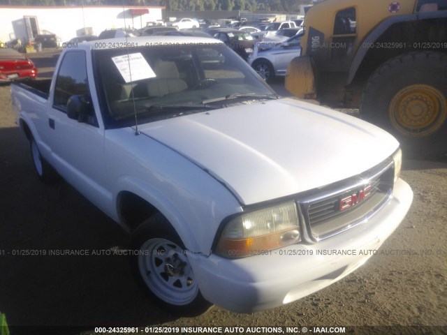 1GTCS14X838158970 - 2003 GMC SONOMA WHITE photo 1