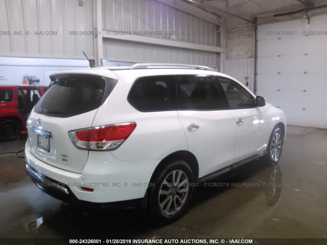 5N1AR2MM4GC657942 - 2016 NISSAN PATHFINDER S/SV/SL/PLATINUM WHITE photo 4