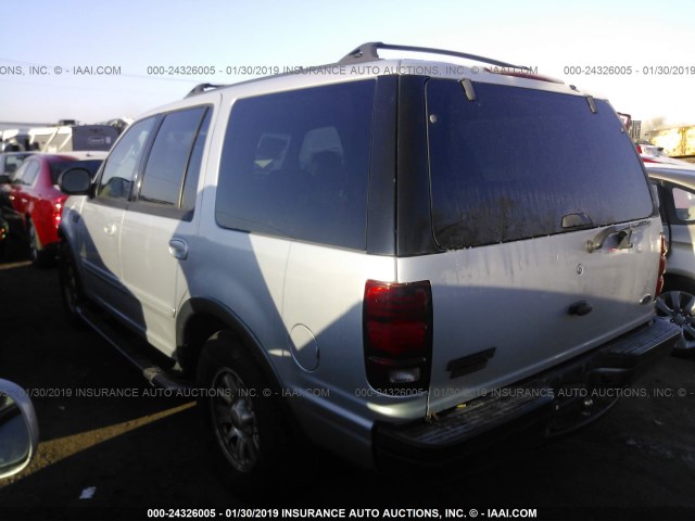 1FMRU15LX1LA41087 - 2001 FORD EXPEDITION XLT SILVER photo 3