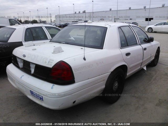 2FAHP71WX5X165739 - 2005 FORD CROWN VICTORIA POLICE INTERCEPTOR WHITE photo 4