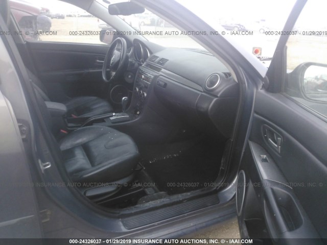 JM1BK323971636674 - 2007 MAZDA 3 S GRAY photo 5