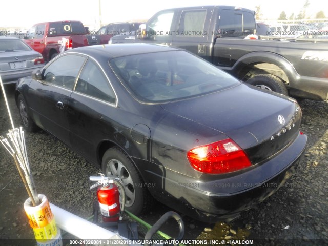 19UYA42491A003709 - 2001 ACURA 3.2CL BLACK photo 3