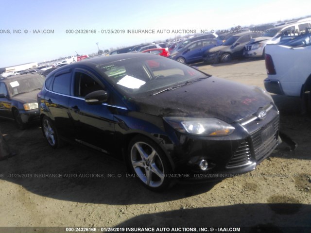 1FAHP3N20CL425608 - 2012 FORD FOCUS TITANIUM BLACK photo 1