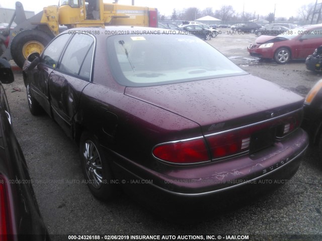 2G4WY55J111248051 - 2001 BUICK CENTURY LIMITED MAROON photo 3