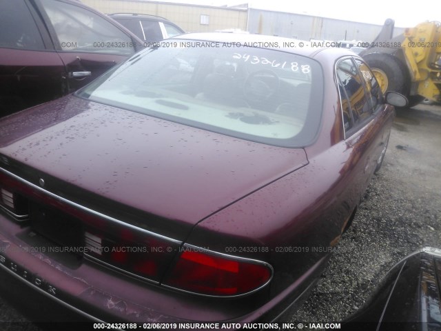 2G4WY55J111248051 - 2001 BUICK CENTURY LIMITED MAROON photo 4