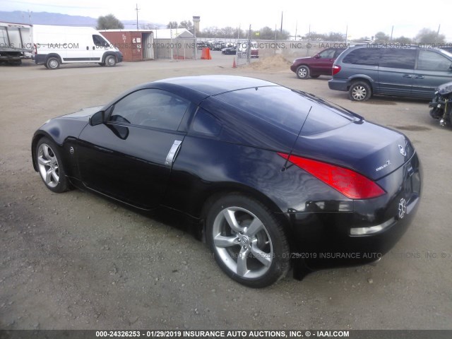 JN1BZ34D88M706881 - 2008 NISSAN 350Z COUPE BLACK photo 3