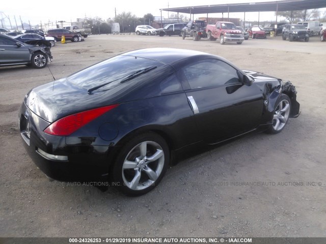 JN1BZ34D88M706881 - 2008 NISSAN 350Z COUPE BLACK photo 4