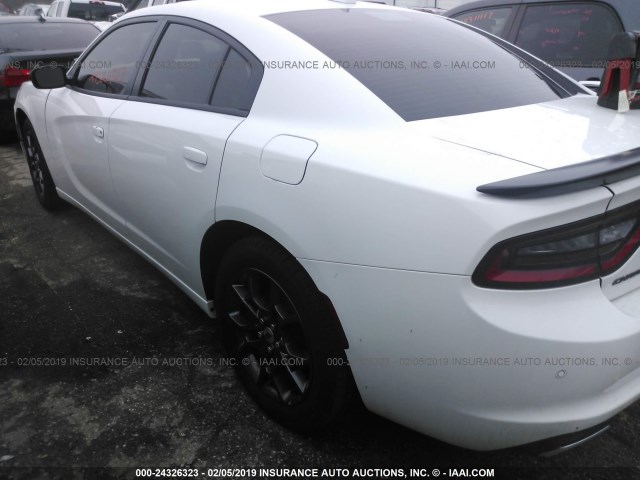 2C3CDXJG1JH207682 - 2018 DODGE CHARGER GT WHITE photo 3