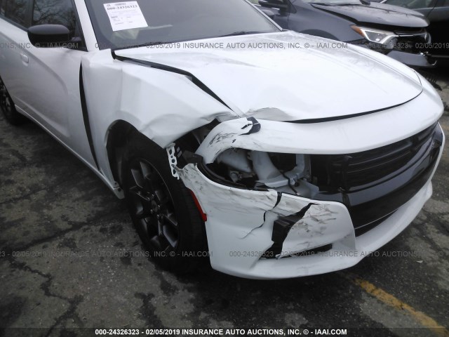 2C3CDXJG1JH207682 - 2018 DODGE CHARGER GT WHITE photo 6