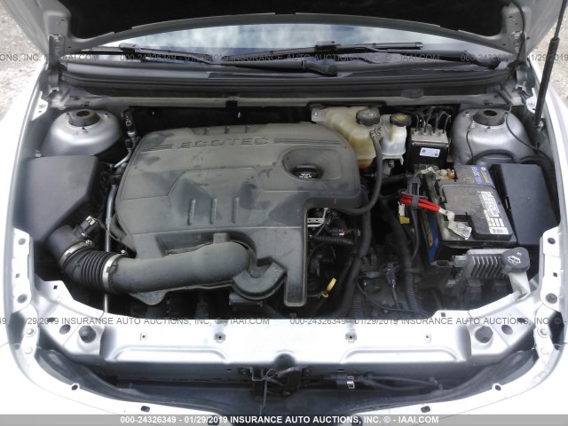 1G1ZC5EU8BF301115 - 2011 CHEVROLET MALIBU 1LT ვერცხლისფერი ფოტო 10