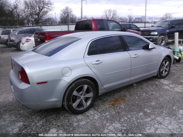 1G1ZC5EU8BF301115 - 2011 CHEVROLET MALIBU 1LT ვერცხლისფერი ფოტო 4