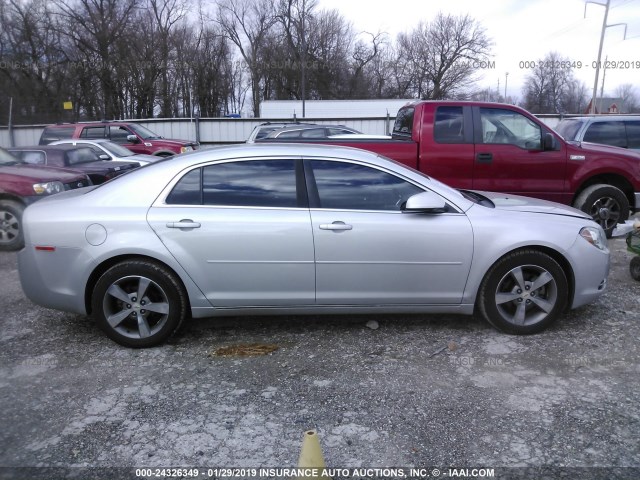 1G1ZC5EU8BF301115 - 2011 CHEVROLET MALIBU 1LT ვერცხლისფერი ფოტო 6