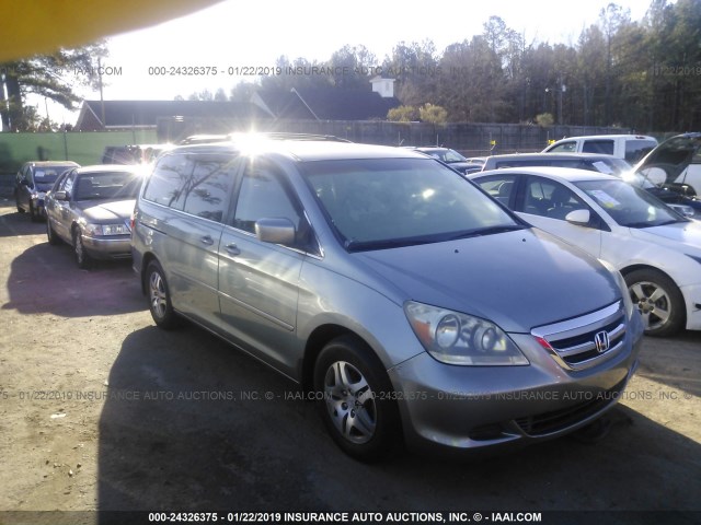 5FNRL38617B020956 - 2007 HONDA ODYSSEY EXL SILVER photo 1