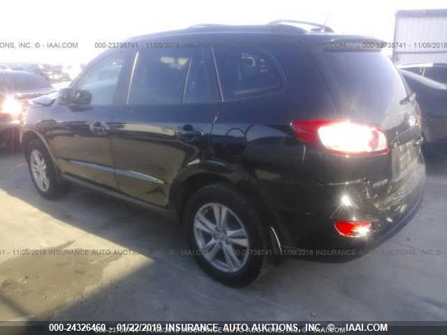 5XYZH4AG6BG049235 - 2011 HYUNDAI SANTA FE SE BLACK photo 3