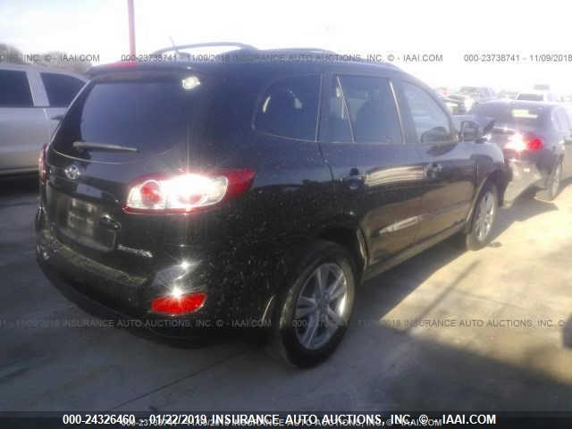 5XYZH4AG6BG049235 - 2011 HYUNDAI SANTA FE SE BLACK photo 4