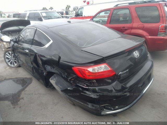 1HGCT2B85DA011354 - 2013 HONDA ACCORD BLACK photo 3