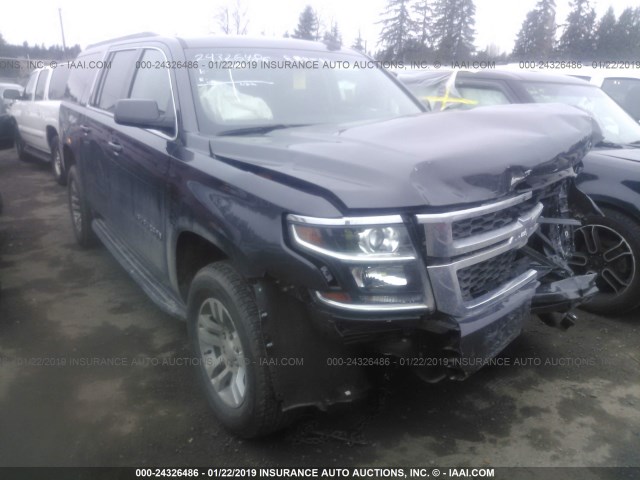 1GNSKHKC7JR365031 - 2018 CHEVROLET SUBURBAN K1500 LT GRAY photo 1