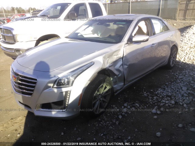 1G6AR5SS1K0100362 - 2019 CADILLAC CTS LUXURY SILVER photo 2