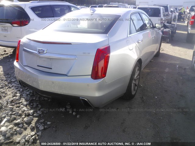 1G6AR5SS1K0100362 - 2019 CADILLAC CTS LUXURY SILVER photo 4