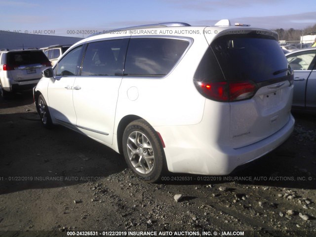 2C4RC1GG8KR552474 - 2019 CHRYSLER PACIFICA LIMITED WHITE photo 3