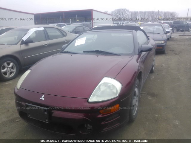 4A3AE45G63E040056 - 2003 MITSUBISHI ECLIPSE SPYDER GS MAROON photo 6