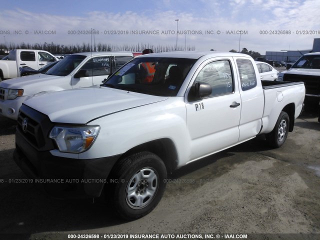 5TFTX4CNXFX061010 - 2015 TOYOTA TACOMA ACCESS CAB თეთრი ფოტო 2