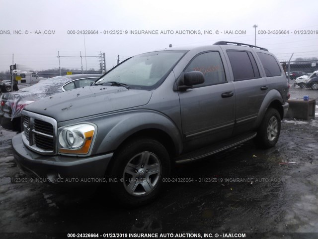 1D4HB58D55F591757 - 2005 DODGE DURANGO LIMITED GRAY photo 2