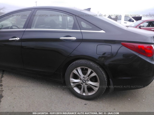 5NPEC4AC4CH495887 - 2012 HYUNDAI SONATA SE/LIMITED BLACK photo 6