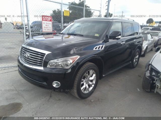 JN8AZ2NF8D9530600 - 2013 INFINITI QX56 BLACK photo 2