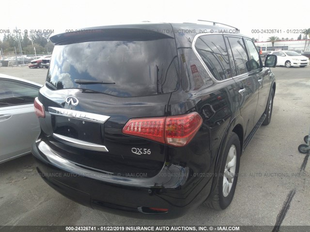 JN8AZ2NF8D9530600 - 2013 INFINITI QX56 BLACK photo 4