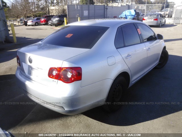 3VWPG71K36M721743 - 2006 VOLKSWAGEN JETTA VALUE SILVER photo 4