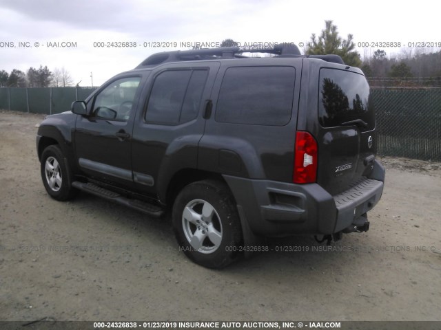 5N1AN08W26C556134 - 2006 NISSAN XTERRA OFF ROAD/S/SE ნაცრისფერი ფოტო 3