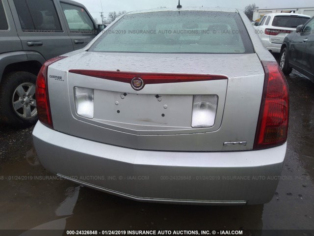 1G6DM57T260143241 - 2006 CADILLAC CTS SILVER photo 6