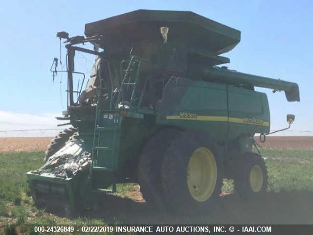 H09650S700642 - 2002 JOHN DEERE 9650 STS  GREEN photo 2