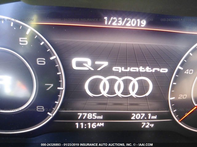 WA1VAAF7XJD022458 - 2018 AUDI Q7 PRESTIGE WHITE photo 7