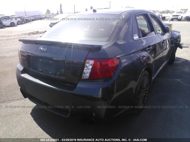 JF1GV7E64CG003510 - 2012 SUBARU IMPREZA WRX GRAY photo 4