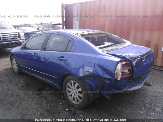 4A3AB36F76E019603 - 2006 MITSUBISHI GALANT ES MEDIUM/LS MEDIUM BLUE photo 3