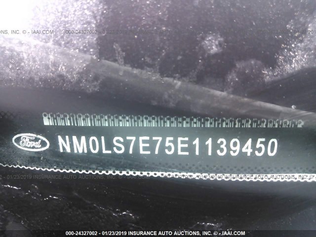 NM0LS7E75E1139450 - 2014 FORD TRANSIT CONNECT XL WHITE photo 9