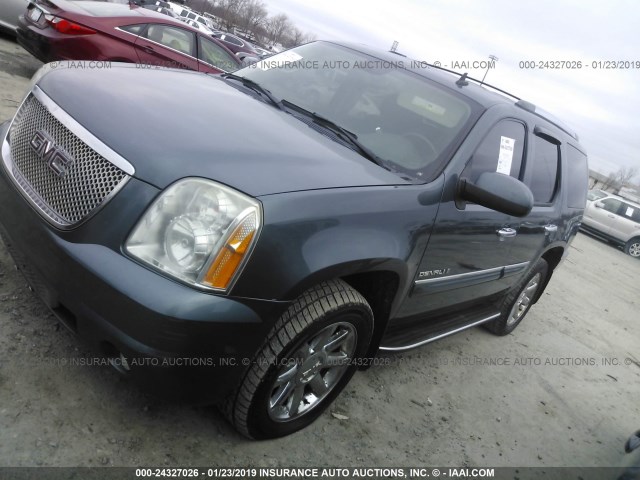 1GKFK63807J387893 - 2007 GMC YUKON DENALI GREEN photo 2