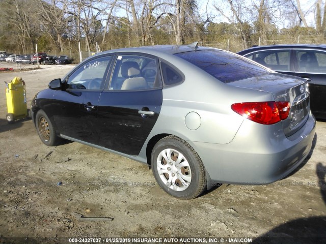 KMHDU4AD9AU899932 - 2010 HYUNDAI ELANTRA BLUE/GLS/SE GREEN photo 3