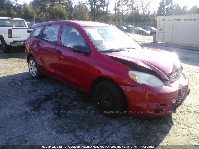2T1KR32E33C019564 - 2003 TOYOTA COROLLA MATRIX XR RED photo 1