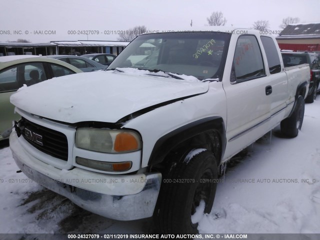 1GTGK29U7YE174480 - 2000 GMC NEW SIERRA K2500 WHITE photo 2