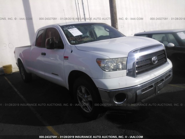 5TFCV54147X003984 - 2007 TOYOTA TUNDRA DOUBLE CAB SR5 WHITE photo 1