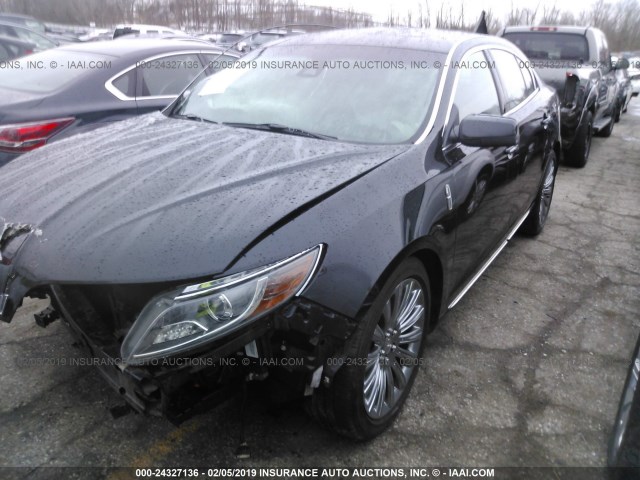 1LNHL9EK7DG617705 - 2013 LINCOLN MKS BLACK photo 2