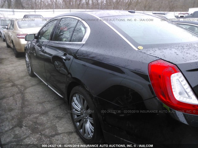 1LNHL9EK7DG617705 - 2013 LINCOLN MKS BLACK photo 3