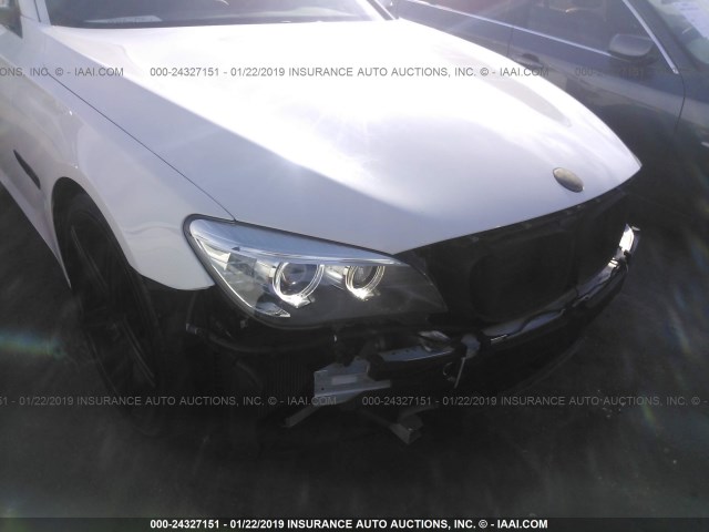 WBAYA6C56DD143895 - 2013 BMW 740 I WHITE photo 6